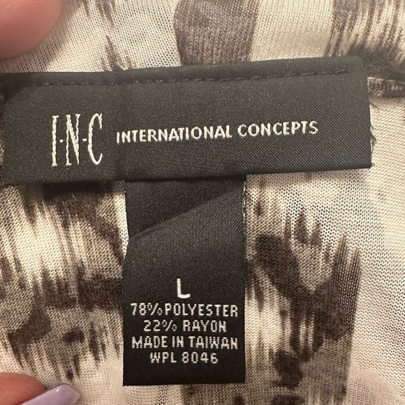 INC International Concepts Women’s Off-Shoulder Cowl Neck Top – Size L - Picture 6 of 6